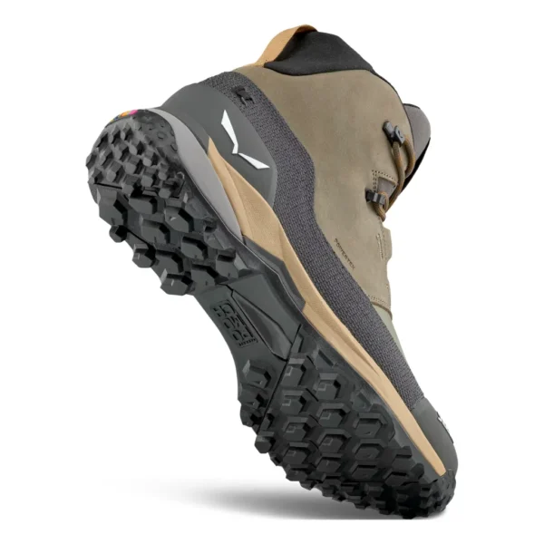 Ανδρικά Ορειβατικά Μποτάκια Puez Leather Mid Powertex Καφέ/Γκρι2