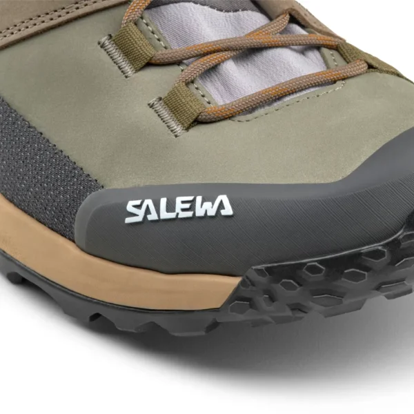 Ανδρικά Ορειβατικά Μποτάκια Puez Leather Mid Powertex Καφέ/Γκρι3