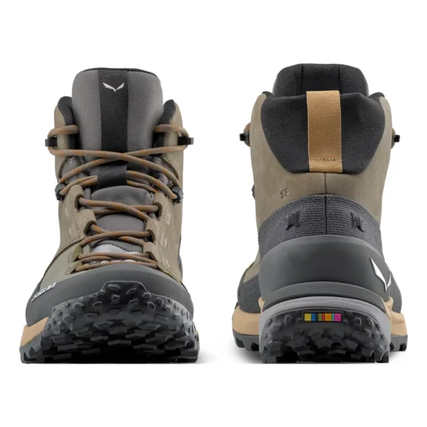 Ανδρικά Ορειβατικά Μποτάκια Puez Leather Mid Powertex Καφέ/Γκρι7