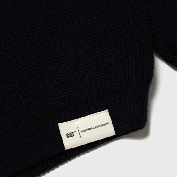 Πλεκτή Μπλούζα Half-Neck Navy 5