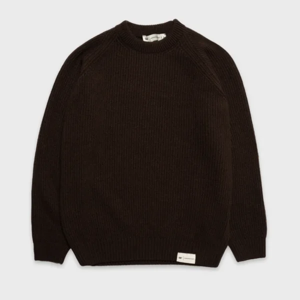 Πλεκτή Μπλούζα Σκούρο Καφέ1