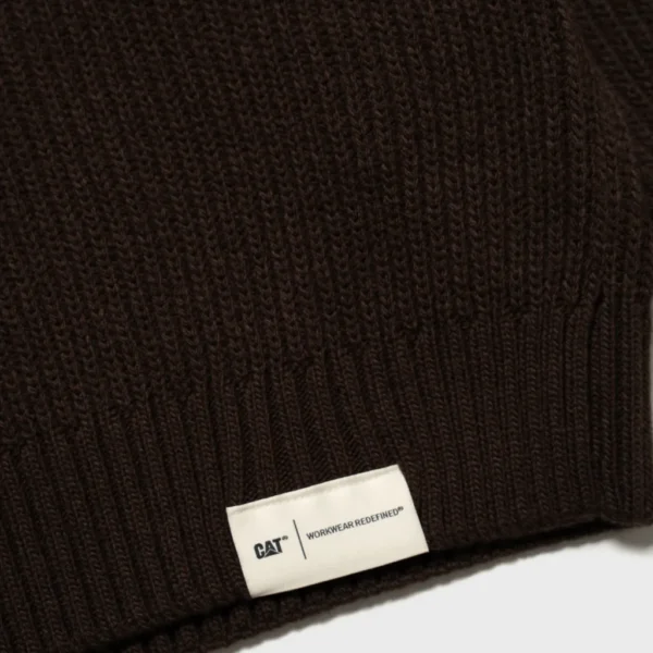 Πλεκτή Μπλούζα Σκούρο Καφέ3