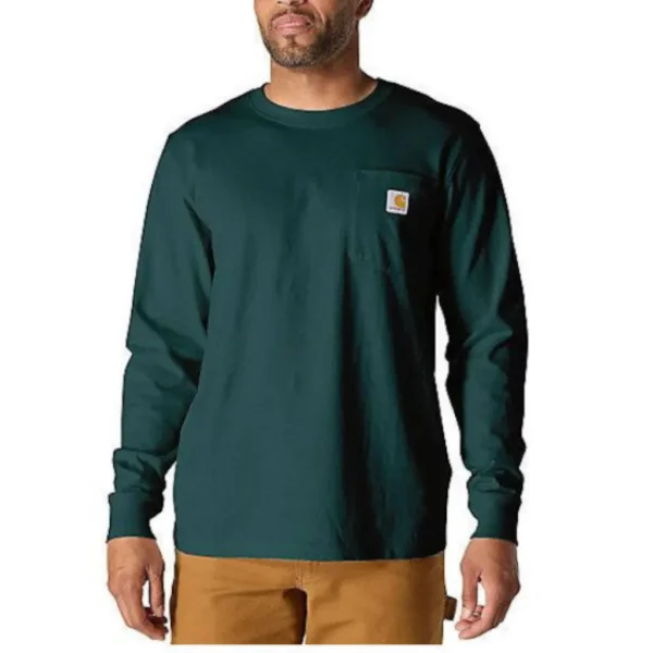 Ανδρική Μακρυμάνικη Μπλούζα Mountain Graphic Greenstone Carhartt - Image 2