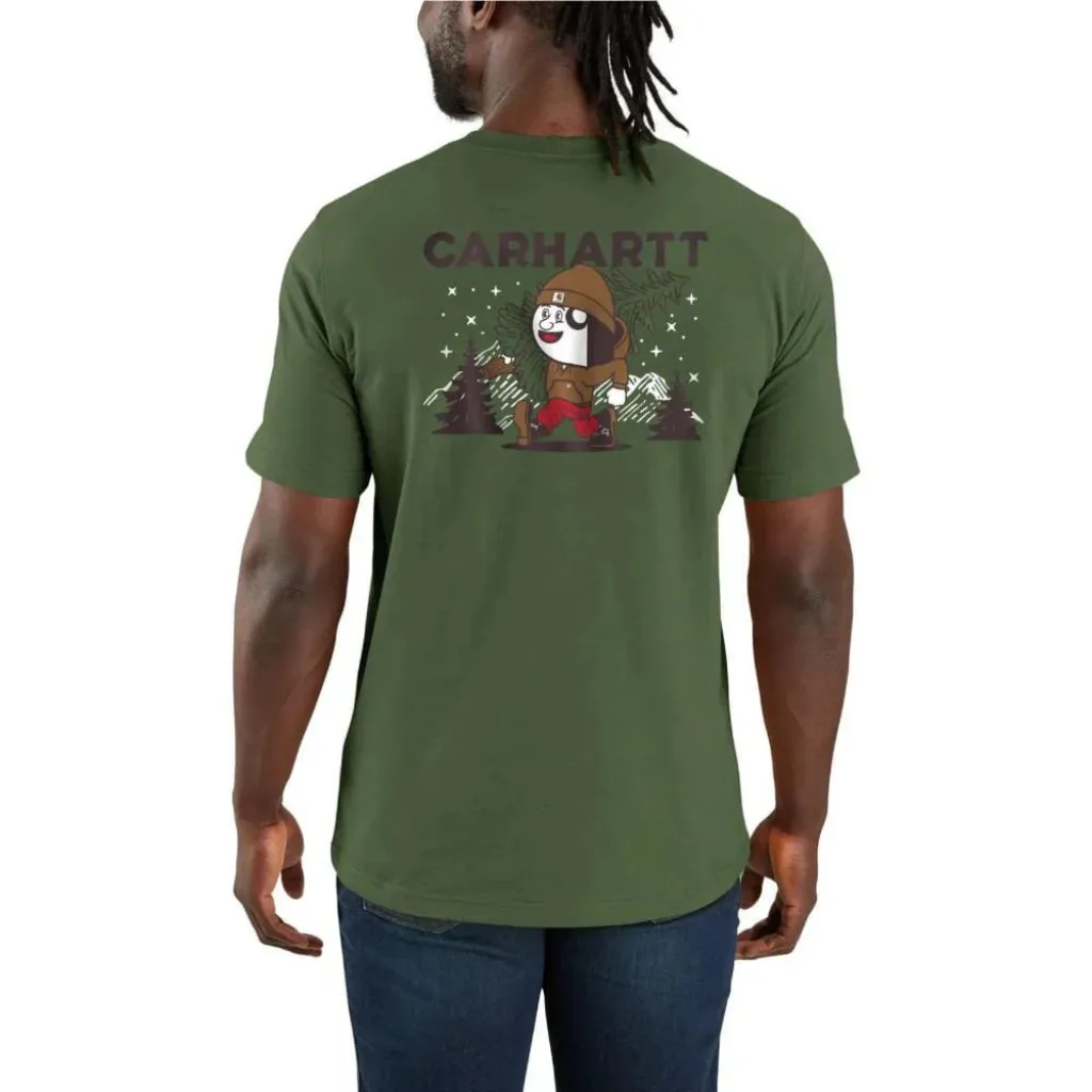 Ανδρικό T-Shirt Pocket Outdoor Graphic Χακί 1