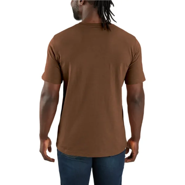 Ανδρικό T-Shirt Script Graphic Σκούρο Καφέ 2