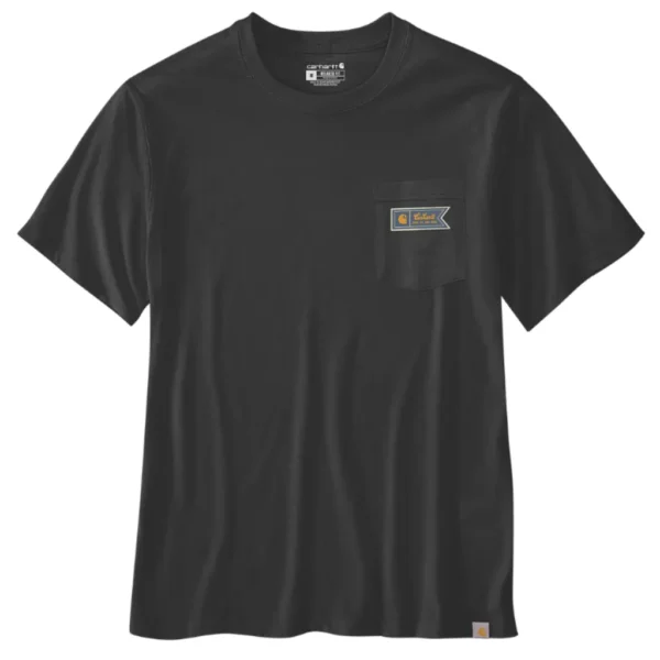 Ανδρικό T-Shirt Με Τσέπη Script Μαύρο Carhartt - Image 3
