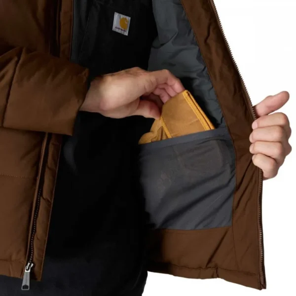 Ανδρικό Μπουφάν Montana Insulated Σκούρο Καφέ Carhartt - Image 3