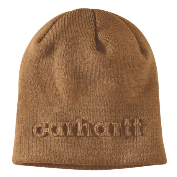 Σκούφος Knit Embossed Καφέ