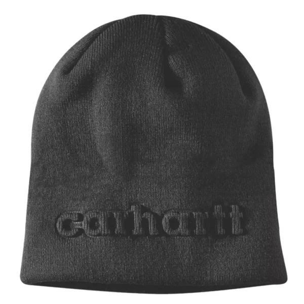 Σκούφος Knit Embossed Μαύρος