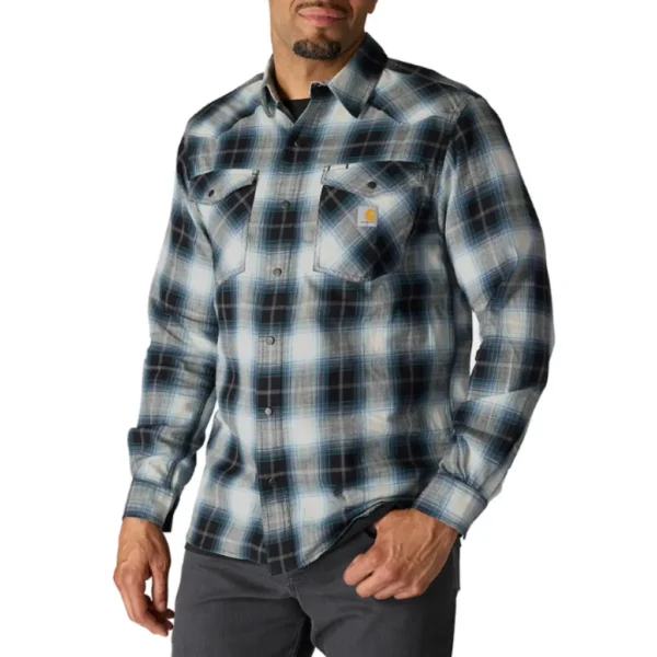 Ανδρικό Πουκάμισο Montana Καρό Μαύρο Carhartt 1 Ανδρικό Πουκάμισο Montana Καρό Μαύρο1