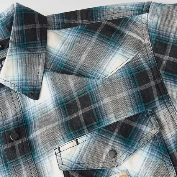 Ανδρικό Πουκάμισο Montana Καρό Μαύρο Carhartt 6 Ανδρικό Πουκάμισο Montana Καρό Μαύρο Carhartt - Image 6