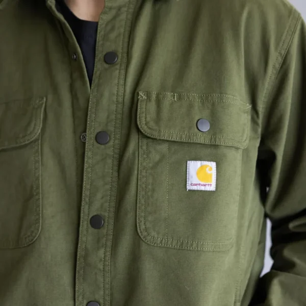 Ανδρικό Πουκάμισο Με Επένδυση Χακί Carhartt - Image 2
