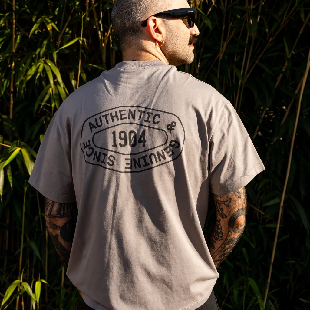 T-Shirt Authentic 1904 Γκρι Caterpillar 10 T-Shirt Authentic 1904 Γκρι Caterpillar - Image 2