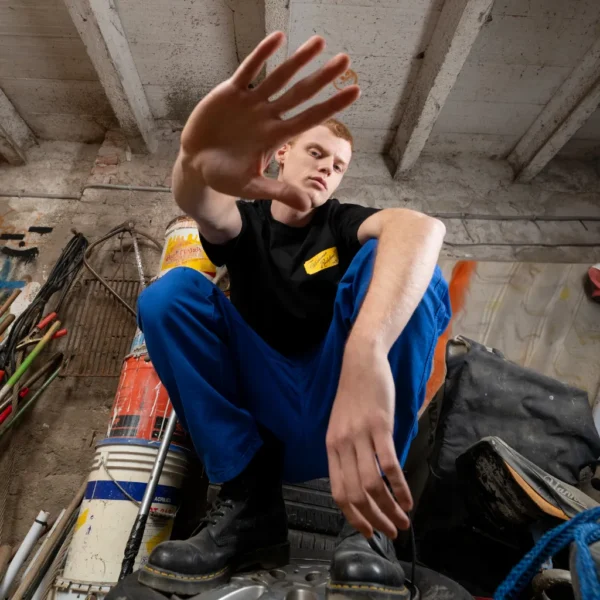 T-Shirt Authentic Workwear Μαύρο 2