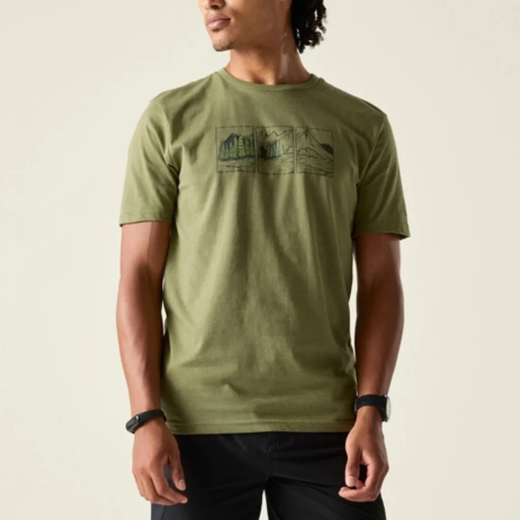 Ανδρικό T-Shirt Movement III Χακί 1