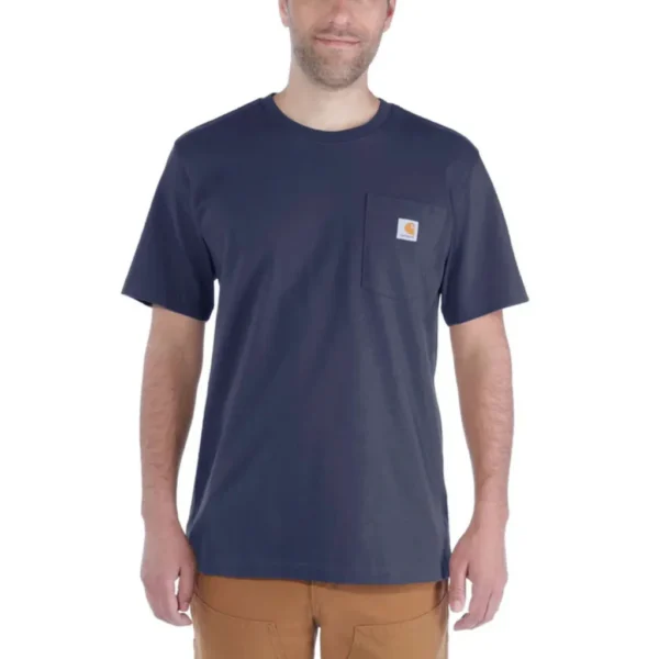 Ανδρικό T-Shirt Navy με Τσέπη