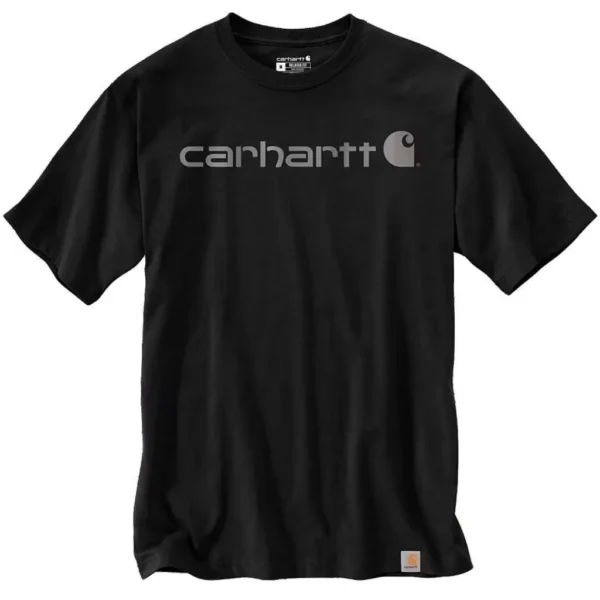 Ανδρικό T-Shirt New Logo Μαύρο Carhartt 2 Ανδρικό T-Shirt New Logo Μαύρο Carhartt - Image 2