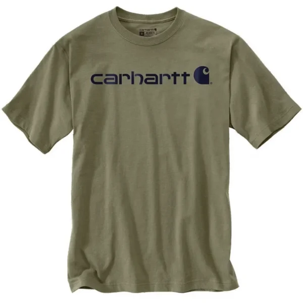 Ανδρικό T-Shirt New Logo Χακί Carhartt 2 Ανδρικό T-Shirt New Logo Χακί 2