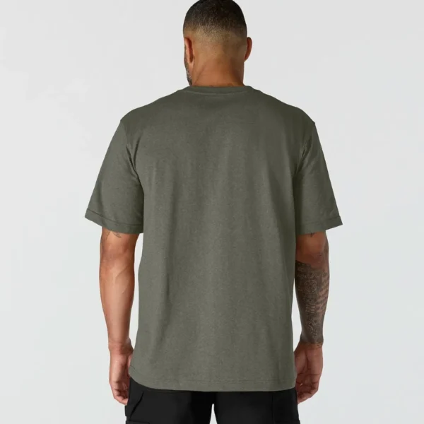 Ανδρικό T-Shirt Χακί με Τσέπη2