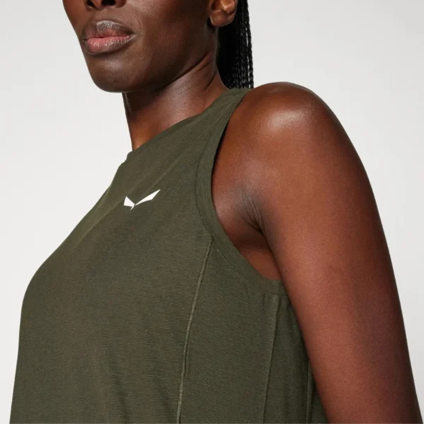 Γυναικεία Αμάνικη Μπλούζα Χακί Salewa 3 Γυναικεία Αμάνικη Μπλούζα Χακί Salewa - Image 3