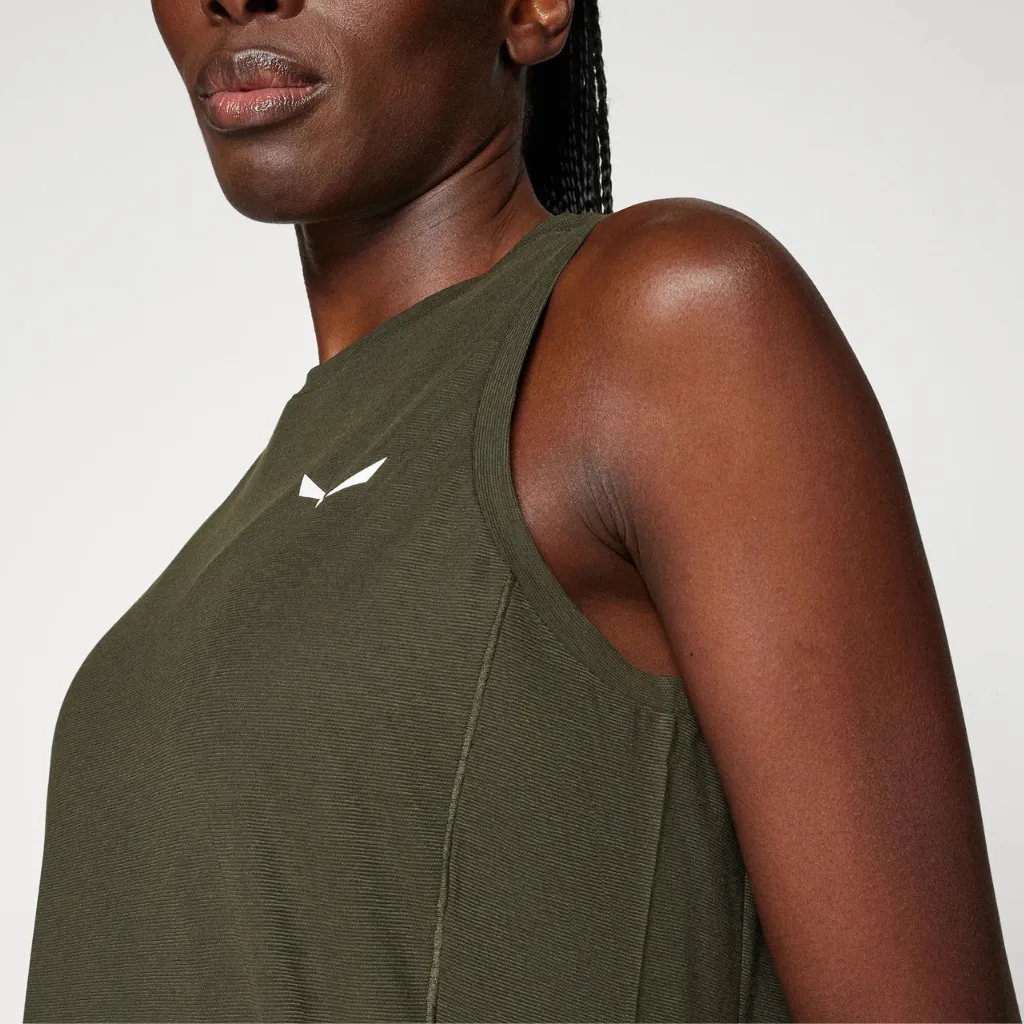 Γυναικεία Αμάνικη Μπλούζα Χακί Salewa 9 Γυναικεία Αμάνικη Μπλούζα Χακί Salewa - Image 3