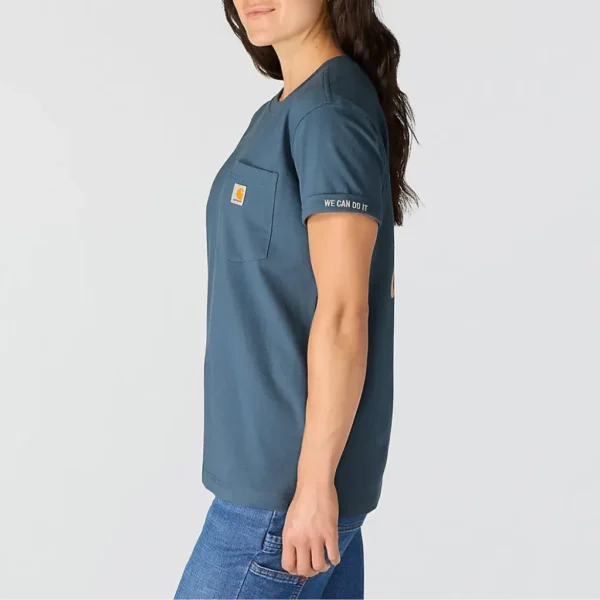 Γυναικείο T-Shirt Graphic με Τσέπη Μπλε Carhartt - Image 2