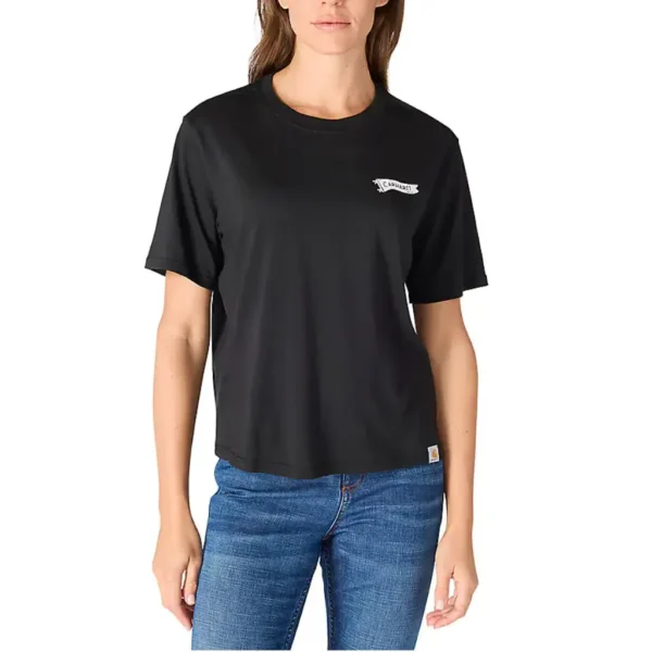 Γυναικείο T-Shirt Pennant Flag Μαύρο Carhartt 1 Γυναικείο T-Shirt Pennant Flag Μαύρο1