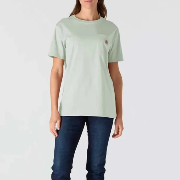 Γυναικείο T-Shirt με Τσέπη Smoked Teal Carhartt 1 Γυναικείο T-Shirt με Τσέπη Smoked Teal 1