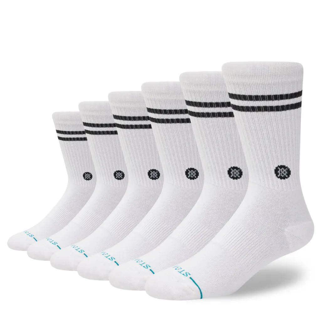 Κάλτσες Crew 6-Pack Λευκές