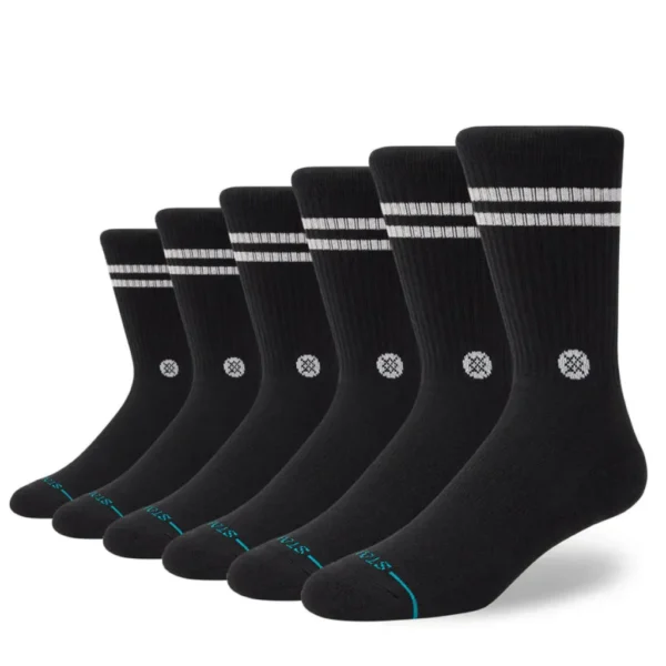 Κάλτσες Crew 6-Pack Μαύρες 1
