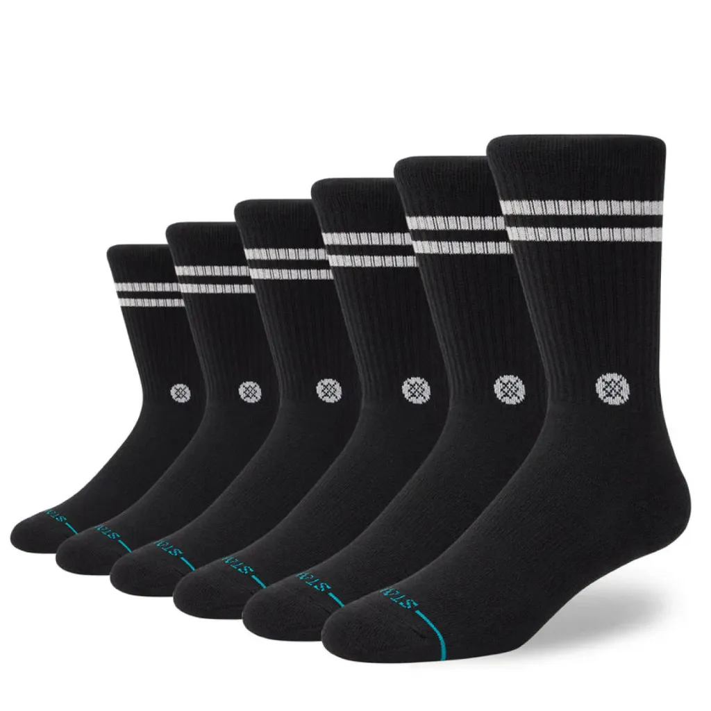 Κάλτσες Crew 6-Pack Μαύρες 1