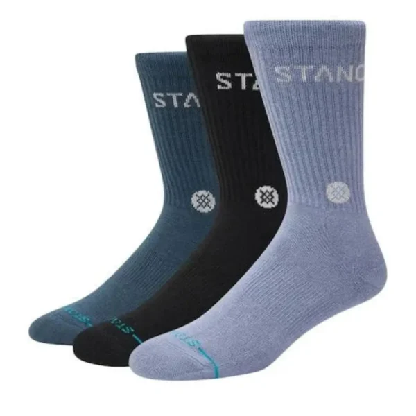 Κάλτσες Origin Crew 3-Pack Indigo Stance 1 Κάλτσες Origin Crew 3-Pack Indigo1