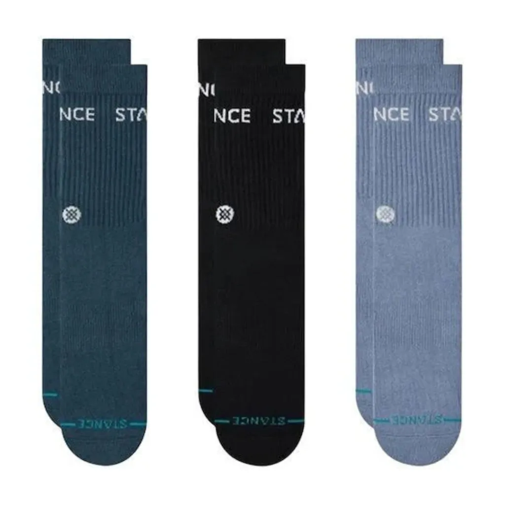Κάλτσες Origin Crew 3-Pack Indigo Stance 6 Κάλτσες Origin Crew 3-Pack Indigo2
