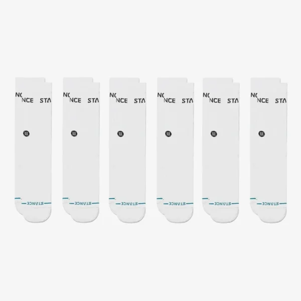 Κάλτσες Origin Crew 6-Pack Λευκές Stance - Image 2