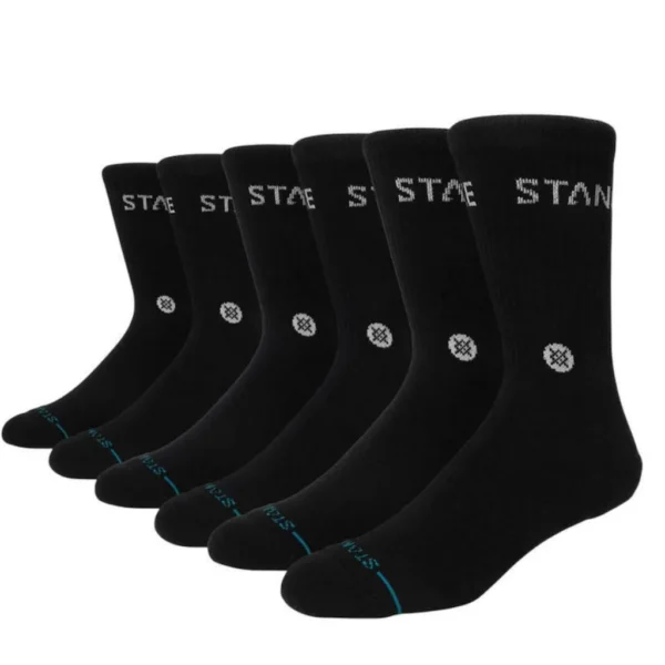 Κάλτσες Origin Crew 6-Pack Μαύρες 1