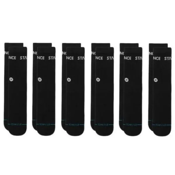 Κάλτσες Origin Crew 6-Pack Μαύρες 2