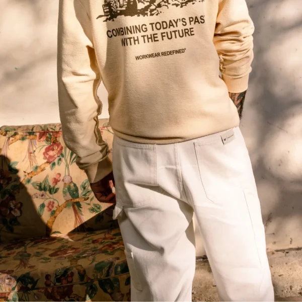 Παντελόνι Bull Denim Painter Λευκό Caterpillar - Image 4