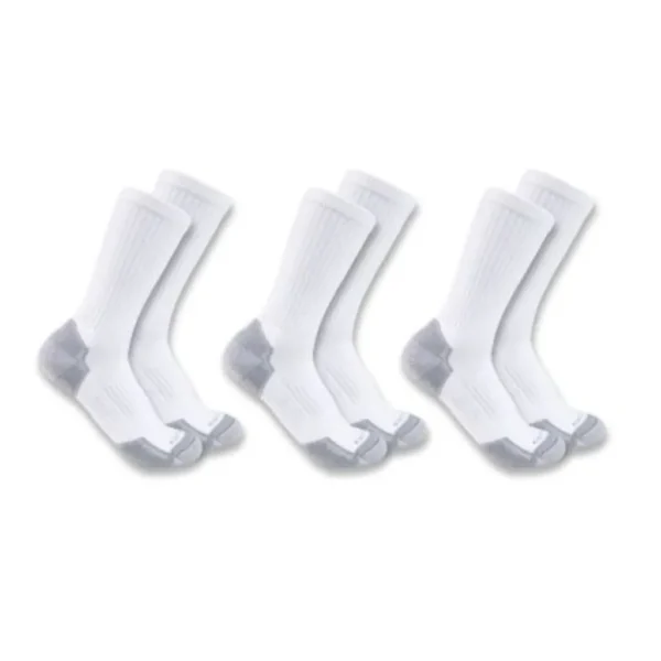 Κάλτσες Midweight Cotton Crew 3-Pack Λευκές
