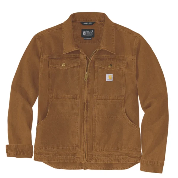 Ανδρικό Μπουφάν Duck Καφέ Carhartt - Image 3