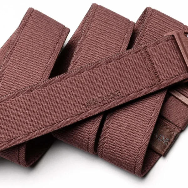 Ζώνη Ελαστική Unisex Atlas Slim Burgundy 2