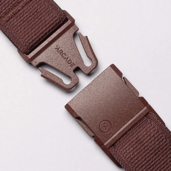Ζώνη Ελαστική Unisex Atlas Slim Burgundy 3