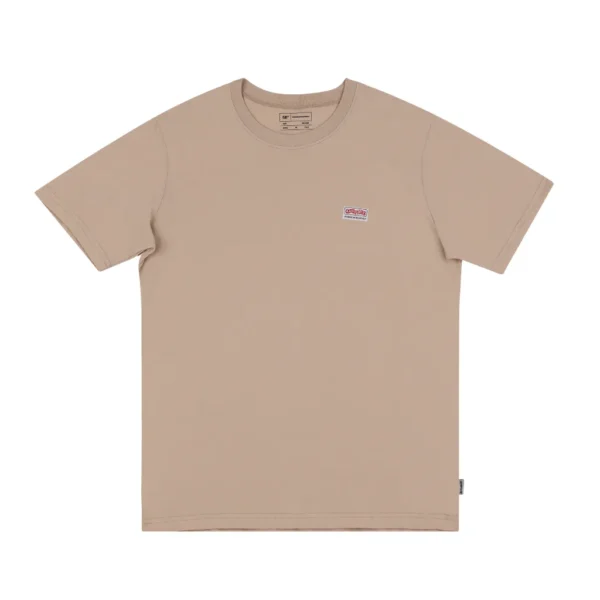 T-Shirt Logo Basic Μπεζ Caterpillar 5 T-Shirt Logo Basic Μπεζ 1