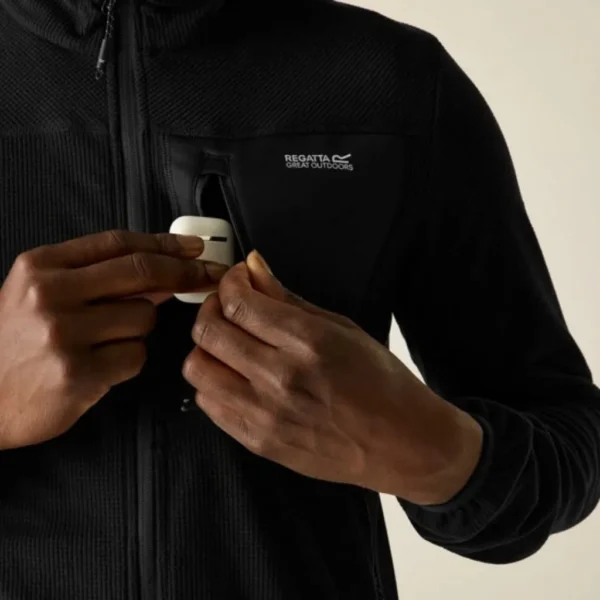 Ανδρική Ζακέτα Fleece Eadle Μαύρη4