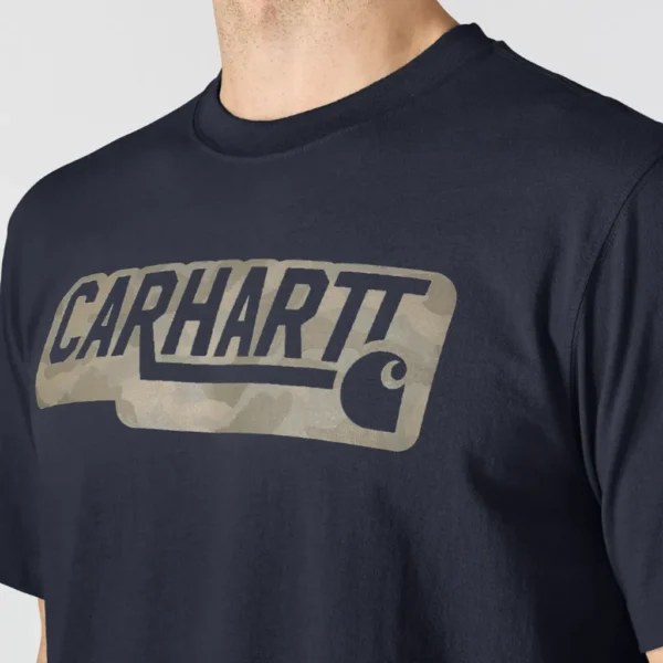 Ανδρικό T-Shirt Camo Logo Irvine Navy Carhartt 3 Ανδρικό T-Shirt Camo Logo Irvine Navy Carhartt - Image 3