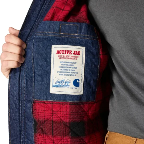 Ανδρικό Μπουφάν Active Denim Carhartt 5 Ανδρικό Μπουφάν Active Denim Carhartt - Image 5