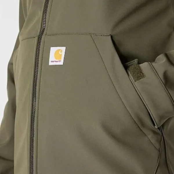 Ανδρικό Μπουφάν Rain Defender Softshell Χακί Carhartt 4 Ανδρικό Μπουφάν Rain Defender Softshell Χακί 4