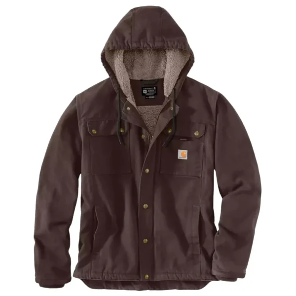 Ανδρικό Μπουφάν Με Επένδυση Sherpa Dark Brown Carhartt 2 Ανδρικό Μπουφάν Με Επένδυση Sherpa Dark Brown Carhartt - Image 2