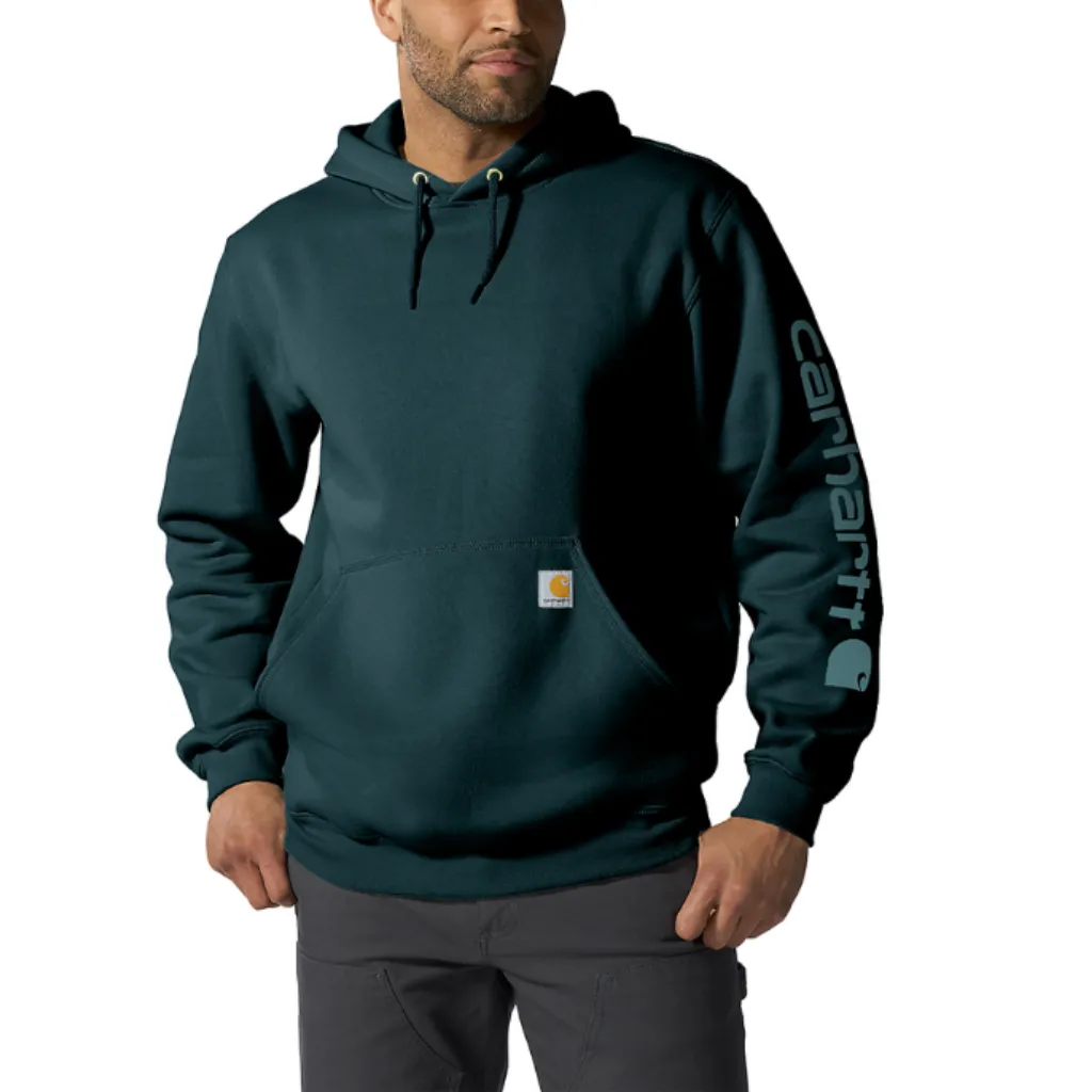 Ανδρικό Φούτερ Logo Sleeve Dark Harbor Teal 1