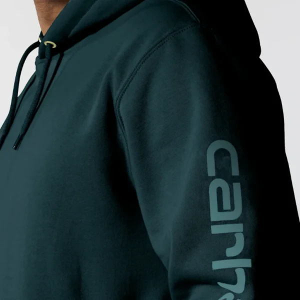 Ανδρικό Φούτερ Logo Sleeve Dark Harbor Teal 3