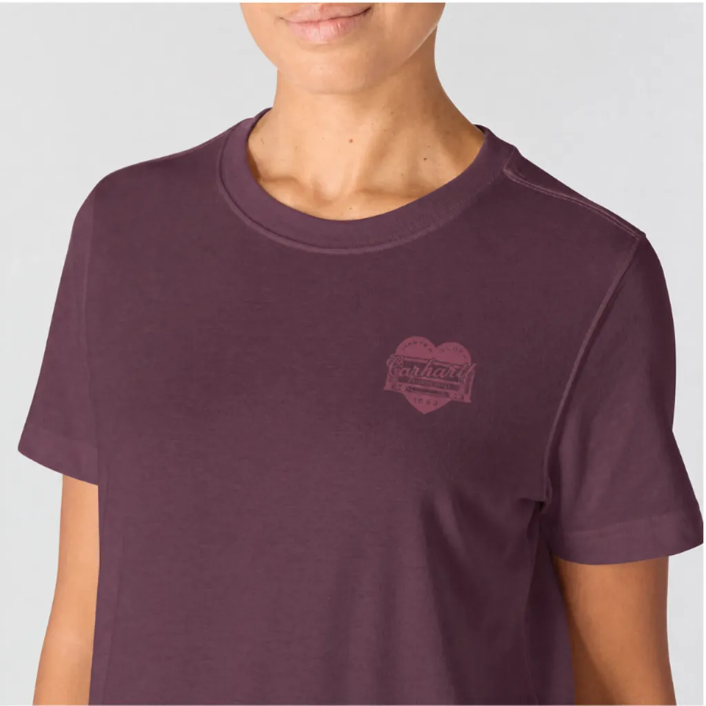 Γυναικείο T-Shirt Heritage Heart Cherrywood Carhartt 11 Γυναικείο T-Shirt Heritage Heart Cherrywood 3